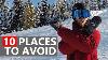 10 Places Beginner Snowboarders Need To Avoid