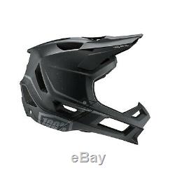 100% Trajecta Full-Face Jet Ski MTB Bike Helmet Black Snow Ski Snow Board