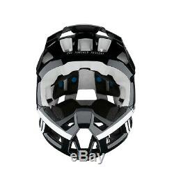 100% Trajecta Full-Face Jet Ski MTB Bike Helmet Black/White Snow Ski Snow Board