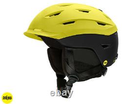 2020 Smith Optics Level Street Yellow Black MIPS Ski Snowboard Helmet