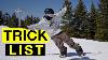 26 Snowboard Tricks To Learn This Weekend