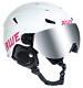 Awe Snowboard Freeride Visor Super Lightweight In Mould Ski Helmet White 55-58cm
