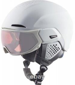 Alpina Alto Qv Visor Ski Helmet Snowboard Helmet White Matte A9237