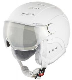Alpina Jump 2.0 VM visor ski helmet snowboard helmet white grey matt