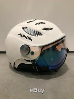 Alpina Jump Varioflex Ski Helmet White Size 55-57