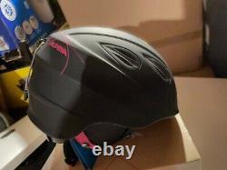 Alpina Junta 2.0. Ski / Snowboarding Helmet. Black & Pink. Size-medium 54-57cm