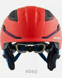 Alpina Snow Tour Ski Helmet 58-61cm A9071551 Red Blue Matt