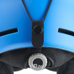 BLACK CREVICE Ski-& Snowboardhelm mit Visier Modell GSTAAD Blue/Lime