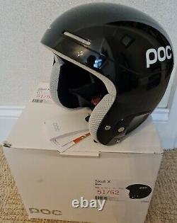 BNIB Poc Skull X Black Snowboard Ski Racing & All Mountain Helmet Size XS 51-52