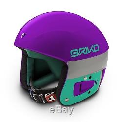 BRIKO VULCANO FIS 6.8 SKI & SNOWBOARD RACING HELMET Size 60 Color Purple Teal