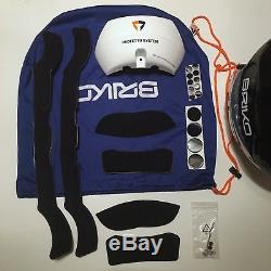 BRIKO VULCANO Race Helmet FIS 6.8 Black-Silver-White Size 60cm for Ski Snowboard