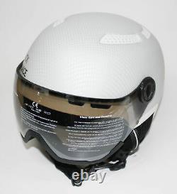 Black Crevice Ski Helmet Snowboard Helmet Unisex Adult Chamonix Visor M/