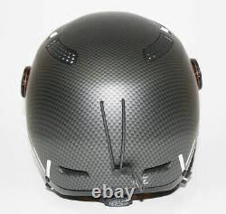 Black Crevice Ski Helmet Snowboard Helmet Unisex Adult Chamonix Visor S 51-54 CM