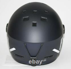 Black Crevice Ski Helmet Snowboard Helmet Unisex Adult Soelden Visor S/M 54-57