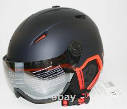 Black Crevice Ski Helmet Snowboard Helmet Unisex Adult Vail Visor L 58-61 CM