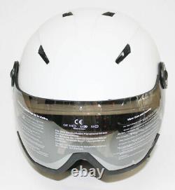 Black Crevice Ski Helmet Snowboard Helmet Unisex Adult Vail with Visor L 58-61