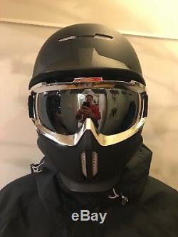 Black Ruroc RG1-X Ski/Snowboard Helmet + goggles, Small