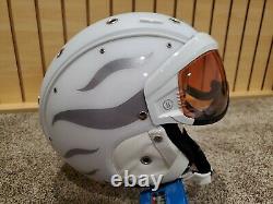 Bogner Ski Helmet B-Visor Flames White L (58-62cm)