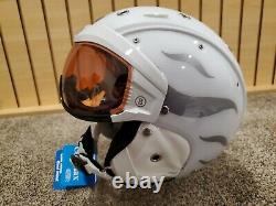 Bogner Ski Helmet B-Visor Flames White M (54-58cm)