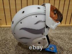 Bogner Ski Helmet B-Visor Flames White M (54-58cm)