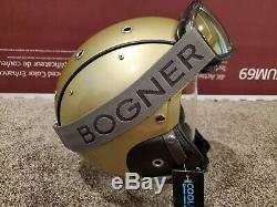 Bogner Ski Helmet Pure Champ Ruthenium Medium (56-58cm) and matching goggles