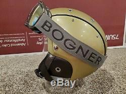 Bogner Ski Helmet Pure Champ Ruthenium Medium (56-58cm) and matching goggles