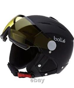 Bollé Backline Ski Snowboarding Helmet Black/ 2 visors/ Adult Medium (56-58cm)