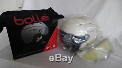 Bolle Backline visor premium ski helmet Soft White/silver 56-58