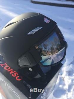 Bolle Ski Snowboard Helmet with Visor Googles Black M 53-56cm New in Box $300