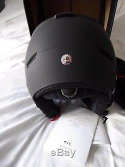 Bolle Snow Helmet Backline Visor Premium Soft Black & White With Modulator New