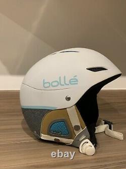 Bolle White With Tourquise Details Helmet For Skiing And Snowboarding Size 54-58