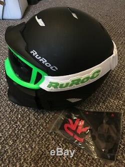 Brand New RuRoc RG1-X Shadow Helmet, M/L with goggles