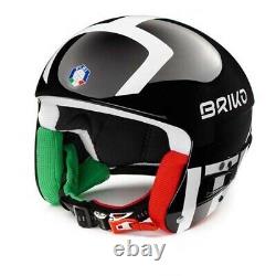 Briko 2020 Vulcano Black FIS 6.8 FISI Helmet NEW! Size 54