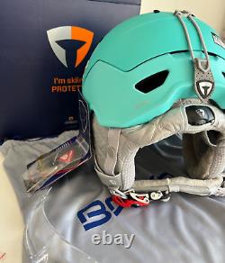 Briko Gemma Womens Helmet Ski Snowboard Snow M/L 56-58cm Turquoise NEW RRP£150