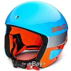 Briko Vulcano FIS 6.8 Ski Helmet Light Blue Fluo Orange