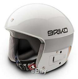 Briko Vulcano FIS Ski Race Helmet White Ash, Mediuml (58cm)