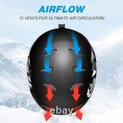 CLISPEED Snowboard Helmet Snow Ski Helmet with 12 Vents for Adults Outdoor