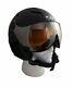 Cp Sipi Black Matte Visor Ski Snowboard Helmet Mens Cm 60-62 Unisex Swiss Italy