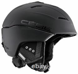 Cebe Atmosphere Delux Snow Helmet Ski Snowboard Black In Mold Cbh1 52-55cm