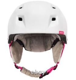 Downhill Ski Helmet & Snowboard Helmet Medium in White 55-58cm Adjustable