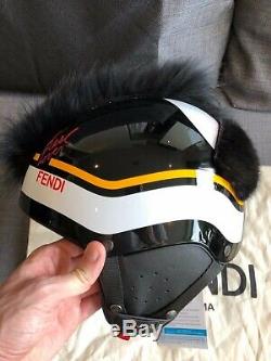 FENDI Men's Ski Helmet Karl Lagerfeld Prorace Size L-XL 59-61cm 550g