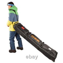 Fully Padded Snowboard Bag with Wheels Ski Boots Helmet Bag for Air Travel 156 166