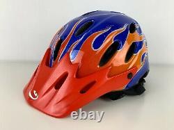 Giro Nine 9 MX 2003 Snowboard Ski Helmet Flames Blue 59 60,5 413