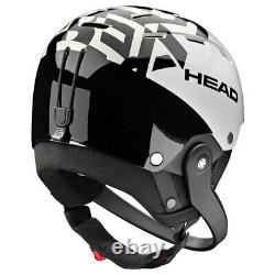 HEAD Team SL + Chinguard White M-L Ski Snowboard Helmet HS20