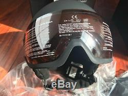 Head Knight Ski Helmet Integrated Visor. Black. SizeM-L. NWT