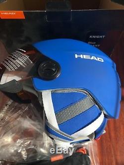 Head Knight Ski Helmet Integrated Visor. Blue. SizeXL-XXL. NWT