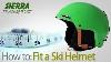 How To Fit A Ski Helmet