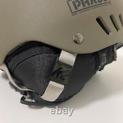 K2 Phase Pro Audio Helmet Khaki Green Small Snowboarding Skiing Gear