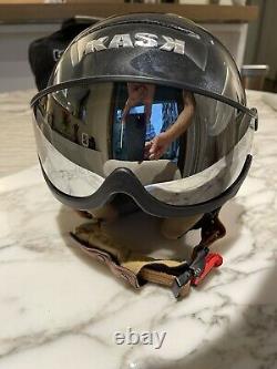 KASK PIUMA Top Of The Line Skiing/Snowboarding Helmet with Visor, Size 58