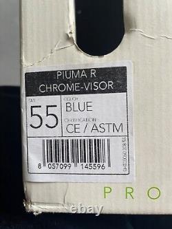 KASK Piuma R Chrome Visor Ski Helmet Blue S 58 CM. Only worn for 3 days skiing